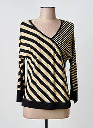 T-shirt col v manches courtes noir KATMAI femme