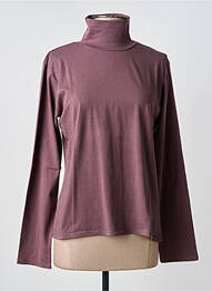 Sous-pull stretch manches longues violet YERSE femme