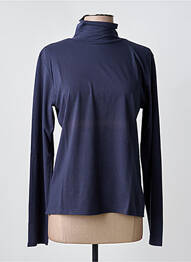 Sous-pull stretch manches longues bleu YERSE femme
