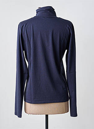 Sous-pull stretch manches longues bleu YERSE femme