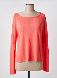 Pull stretch manches longues rose KATMAI femme