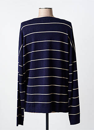 Pull stretch manches longues bleu KATMAI femme