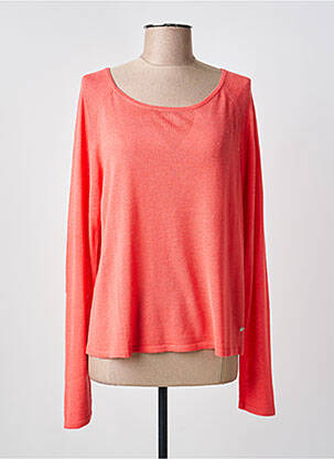 Pull stretch manches longues rose KATMAI femme