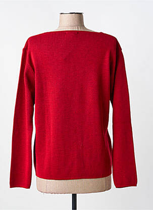 Pull coupe cintrée manches longues rouge FINETTE femme