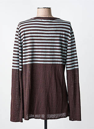 Gilet manches longues stretch marron ALDO MARTIN'S femme