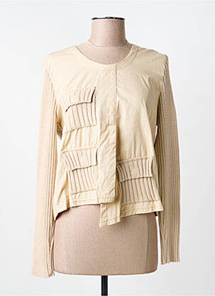 Pull col rond manches longues beige ALDO MARTIN'S femme