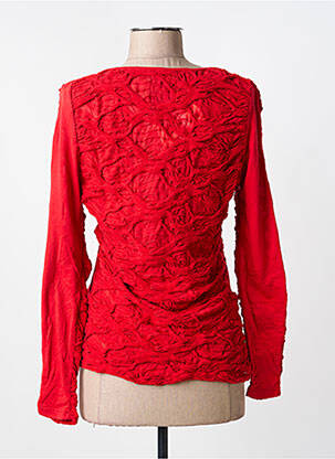 Top stretch manches longues rouge CAP JULUCA femme