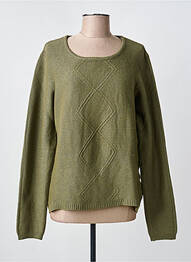 Pull stretch manches longues vert KATMAI femme