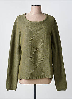 Pull stretch manches longues vert KATMAI femme
