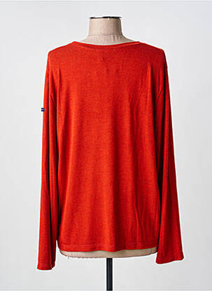 Pull coupe cintrée manches longues orange LE PETIT BAIGNEUR femme