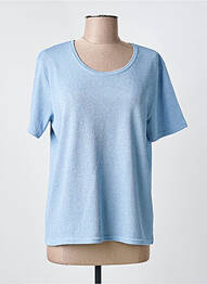 Top manches courtes manches courtes bleu PIER BÉ femme