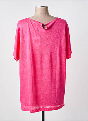 Top stretch manches courtes rose ARMOR LUX femme