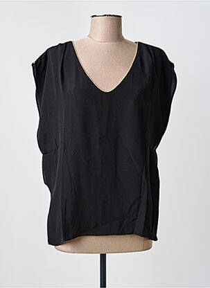 Top manches courtes manches courtes noir AN' GE femme