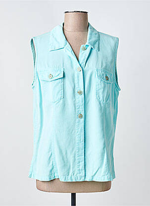 Veste casual coupe droite bleu FEDORA femme