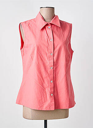 Chemisier coupe cintrée sans manche rose ARMOR LUX femme