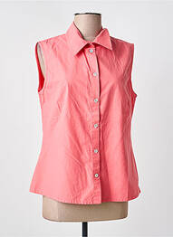 Chemisier coupe cintrée sans manche rose ARMOR LUX femme