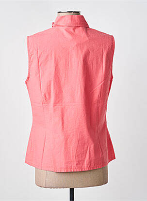 Chemisier coupe cintrée sans manche rose ARMOR LUX femme