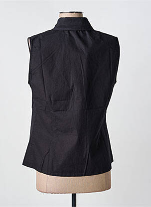 Chemisier coupe cintrée sans manche noir ARMOR LUX femme