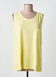 Débardeur stretch sans manche jaune ARMOR LUX femme