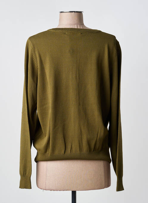 Gilet manches longues stretch vert MD'M femme