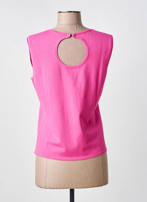 Top tissage jersey sans manche rose KATMAI femme