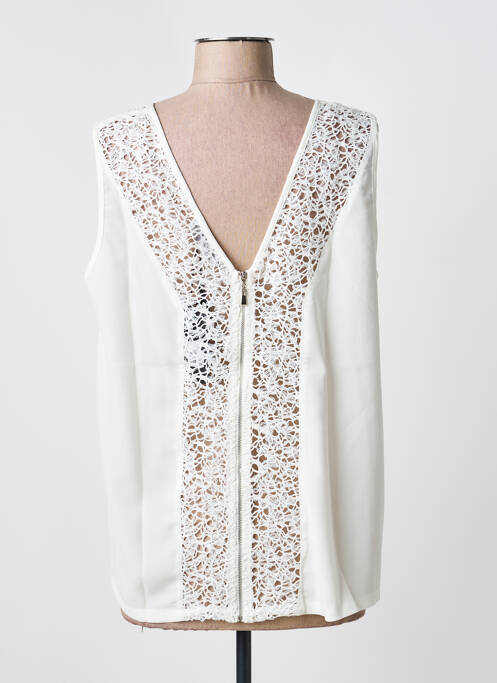 Top stretch sans manche blanc BLACK MOJITO femme