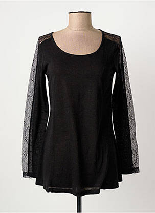 T-shirt manches longues manches longues noir BY MO femme