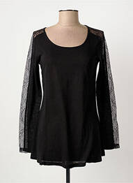 T-shirt manches longues manches longues noir BY MO femme