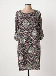 Robe courte manches 3/4 manches 3/4 noir ANGE femme