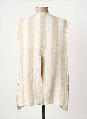 Veste casual coupe droite beige CANNISSE femme