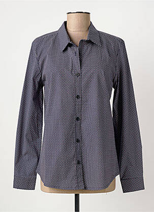 Chemisier imprimé fantaisie manches longues bleu ARMOR LUX femme