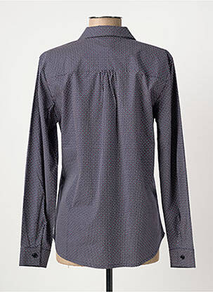 Chemisier imprimé fantaisie manches longues bleu ARMOR LUX femme