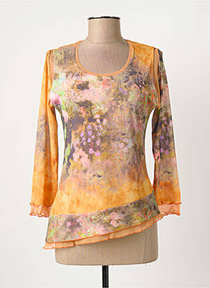 T-shirt manches longues manches longues orange PIER BÉ femme