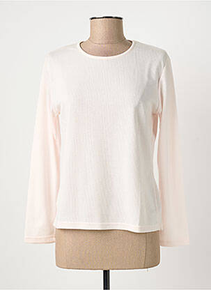 T-shirt manches longues manches longues rose CLAUDE DE SAIVRE femme