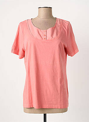 T-shirt coupe droite manches courtes rose ARMOR LUX femme