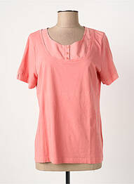 T-shirt coupe droite manches courtes rose ARMOR LUX femme