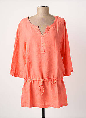 Tunique manches longues col rond orange ARMOR LUX femme