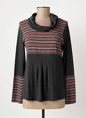 T-shirt manches longues manches longues gris LEWINGER femme