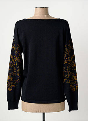 Pull coupe droite manches longues noir LE PETIT BAIGNEUR femme
