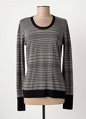 Pull coupe cintrée manches longues noir SOLOLA femme