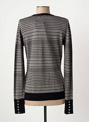 Pull coupe cintrée manches longues noir SOLOLA femme