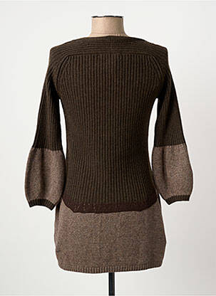 Pull tunique manches longues manches longues marron ALDO MARTIN'S femme