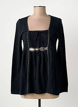 T-shirt manches longues manches longues noir YERSE femme