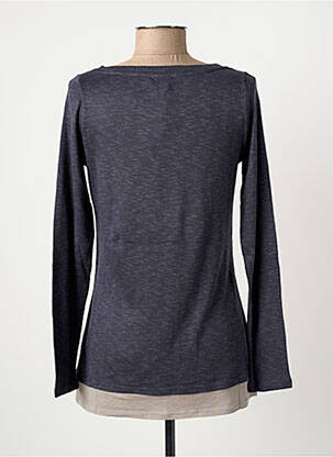 Pull coupe cintrée manches longues bleu YERSE femme