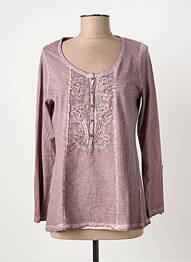 T-shirt manches longues manches longues rose YERSE femme