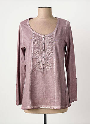 T-shirt manches longues manches longues rose YERSE femme