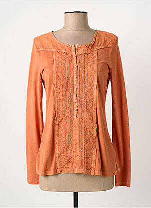 T-shirt manches longues manches longues orange YERSE femme