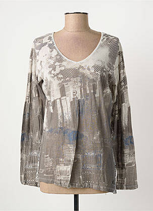 T-shirt manches longues manches longues gris YERSE femme