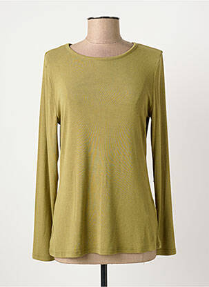 T-shirt stretch manches longues vert MD'M femme