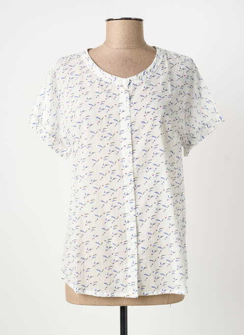 Chemisier manches courtes manches courtes blanc ARMOR LUX femme